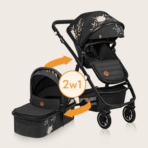 lionelo Amber 2 w 1 Lovin — Wózek wielofunkcyjny